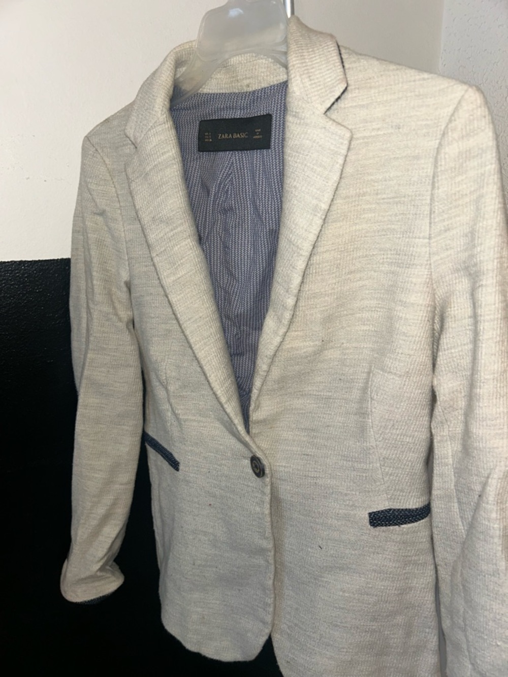 Zara’s Cream Blazer - Single Button Tailored Jacket